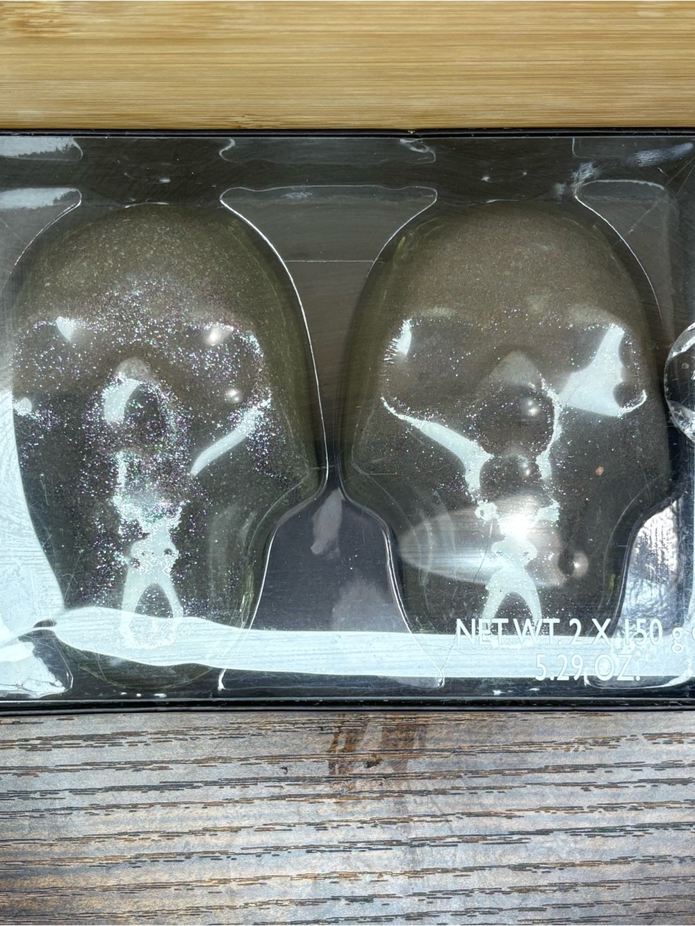 Sparkle Bath Fizzers Duo – Black Glitter Bath Bombs